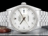 Rolex Datejust 36 Argento Jubilee Silver Lining Diamonds Dial   Watch  16234